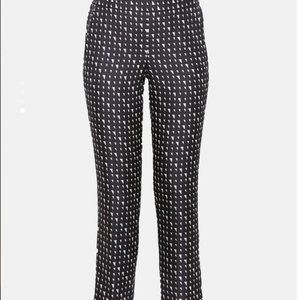 Theory Silk Triangle Print Pull-On Trouser